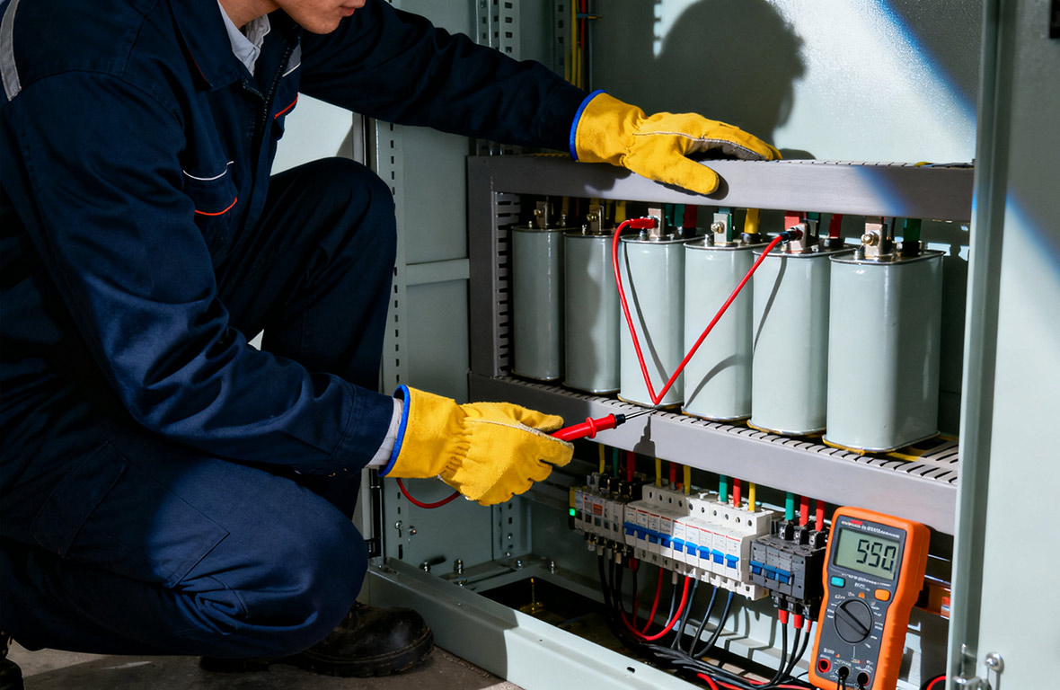 등가 직렬 저항(ESR)과 같은 전력 커패시터의 내부 상태를 모니터링하는 비침습적 방법이 있습니까?
